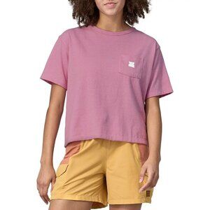 NWT Patagonia Channel Islands Easy Cut Pocket Pink Responsibili-Tee